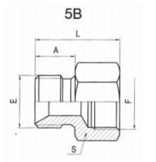 Chinese Manufacturer Bsp Male Double Use for 60° Seat/Bonded Seal or Bap Female Hydraulic Hose Fittings and Adaptors