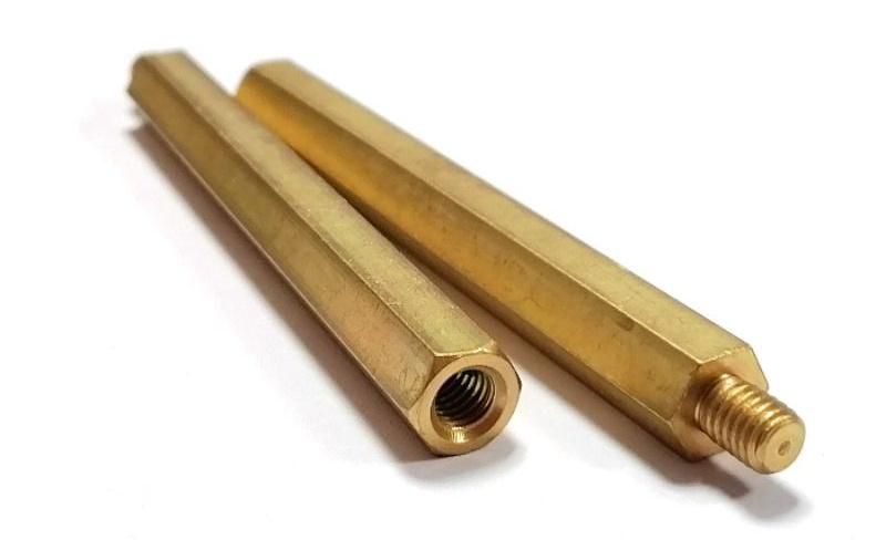 Copper Standoff Male Thread Female Thread Brass Hex Head Screw