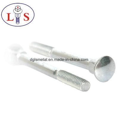Zinc Plated Carbon Steel Factory Price Fastener Carriage Bolts