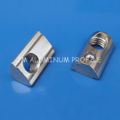 Ball Nut / Half Round Nut/Spring Block/Roll in T-Slot Nut / T Nut with Spring Loaded Ball