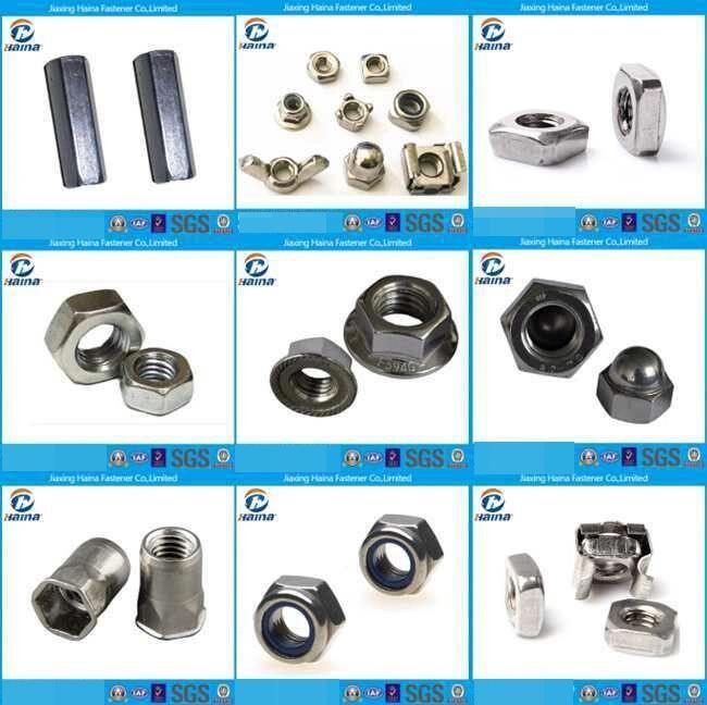 M5 SS304 Stainless Steel A2-70 DIN934 Hex Nut Hexagon Nut with Coarse Thread Fine Pitch Thread