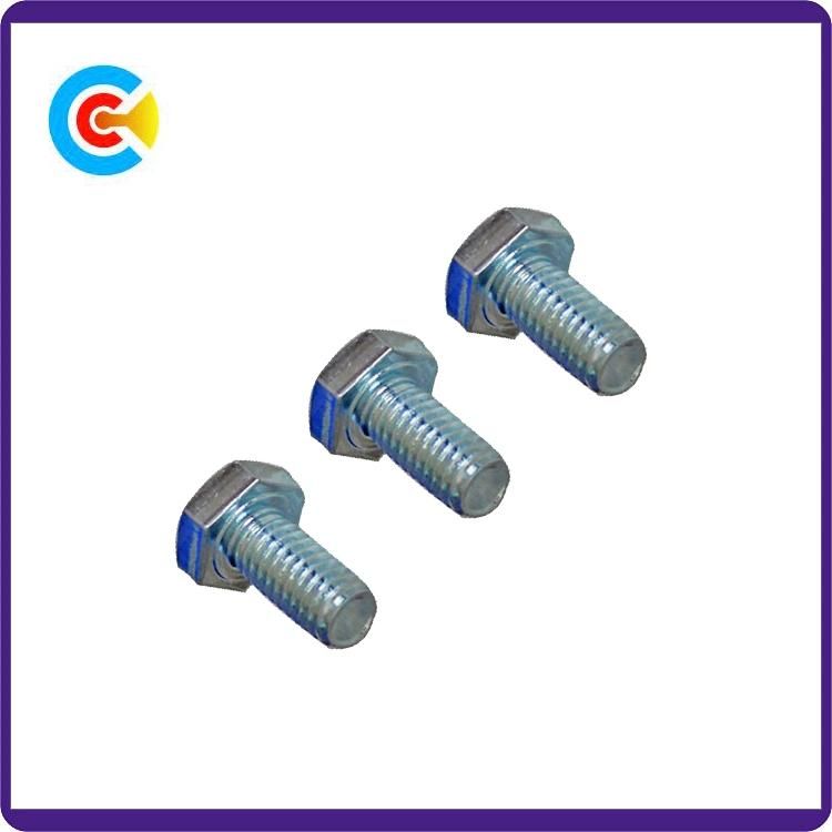 Galvanized M6 Cross Machinery Parts Fastener Hexagon Head Screws