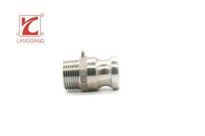 Qucik Coupling SS304/SS316 Stainless Steel Inox Casted BSPT Male Thread Type-F Adaptor Camlock
