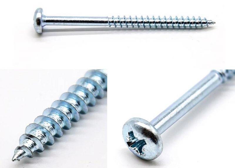 Yellow/Bright Zin Plated Phillips C1022 Woodworking Screws