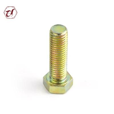 Carbon Steel Gr4.8 Yellow Zinc Plated Hex Bolt