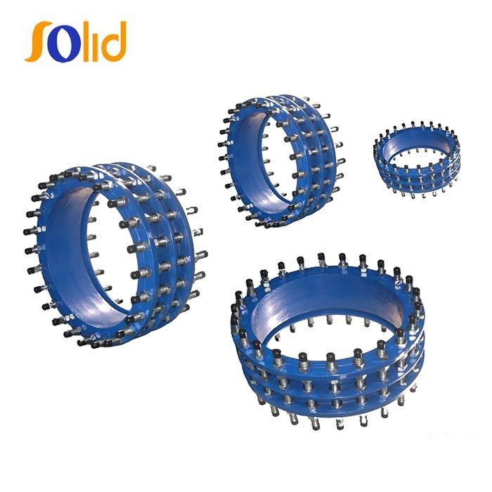 Big Range Dresser Coupling Ductile Iron Pipe Fittings Dismantling Joint Flexible Compensator