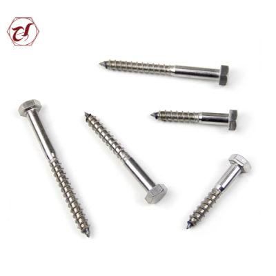 DIN571 Stainless Steel 304 Hex Head Wood Screw