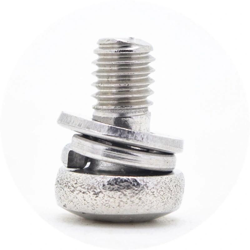 Stainless Steel Pan Pozi Drive Head Combination Screw