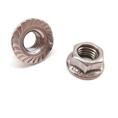China Manufacturer Stainless Steel 304 316 M20 DIN6923 Flange Nut