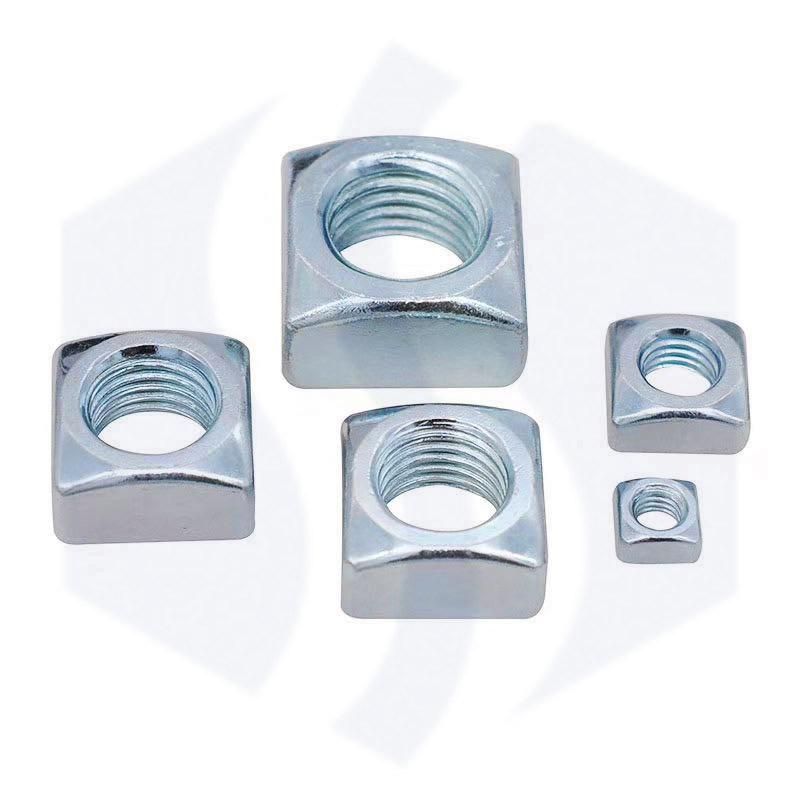 HDG and White Zp Square Nut