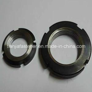 DIN981 Carbon Steel Grade 8 Slotted Round Nut