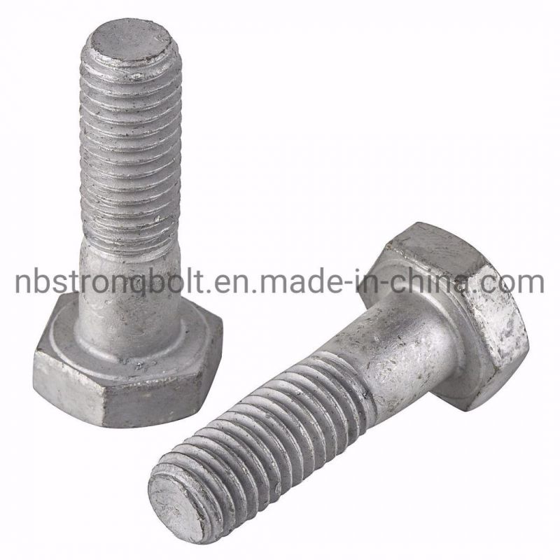 Hex Head Cap Screw Manufacturer ANSI/ASTM/ASME Hex Bolt with HDG More Than 10 Years Produce Expricence Factory