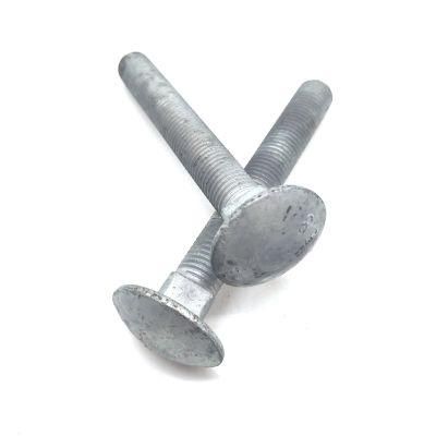 Carbon Steel Grade 5.8 M36 M30 Hot DIP Galvanized Power Carriage Bolt with Fine Pitch Thread