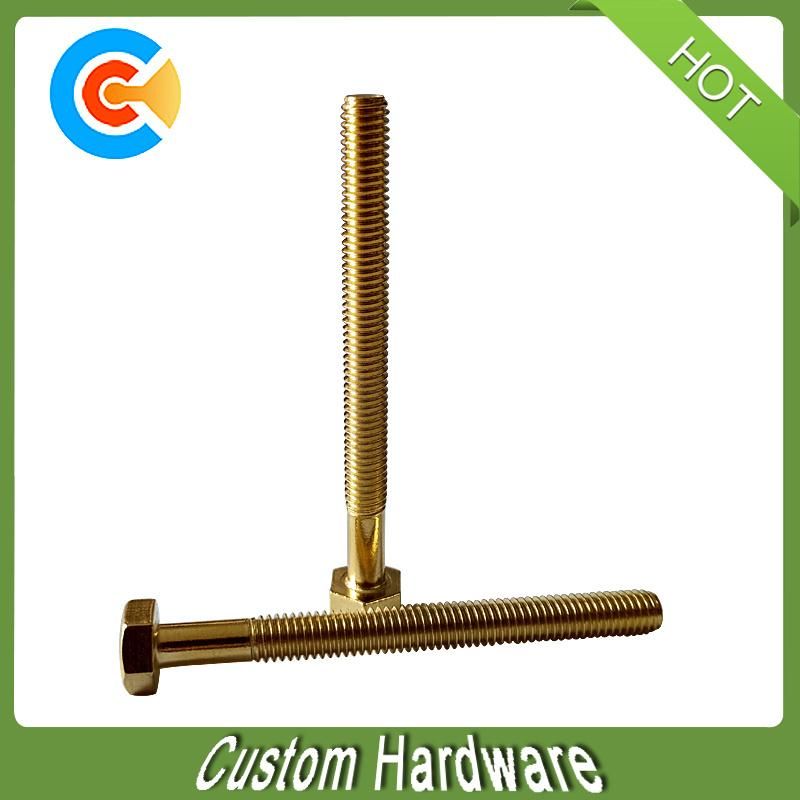 Carbon Steel Gold Plated Phillips Hex Washer Head Machine Screw