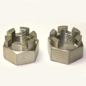 Black Zinc Plated DIN935 Hexagon Slotted and Castle Nuts