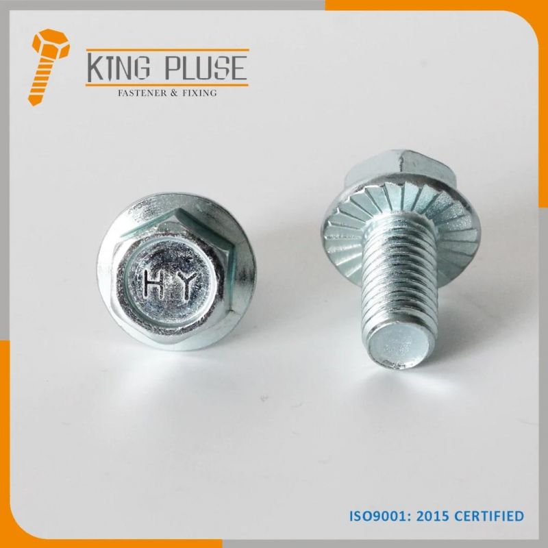 Indented Hex Flange Bolt/ Flange Screw/ Hex Flange Screw DIN6921 Gr. 8.8