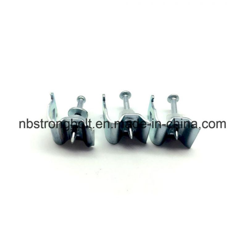 Drive Pin with Angle Ceiling Clip, Shooting Nail