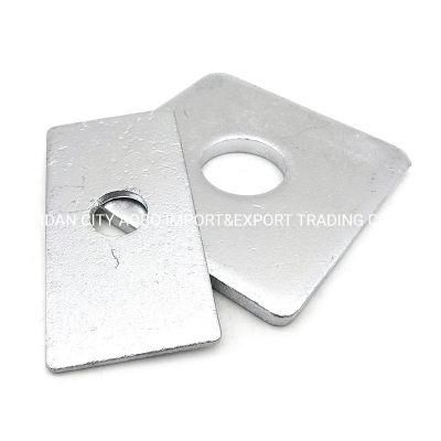 DIN436 Square Washer Carbon Steel Square Gaskets Washer Galvanized Flat Washer