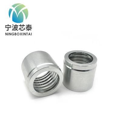 Carbon Steel Hydraulic Hose Ferrule Fitting and Galvanized Pipe Fittings SAE100r2at/En 853 2sn Ferrule for R12 4-Spiral Hose