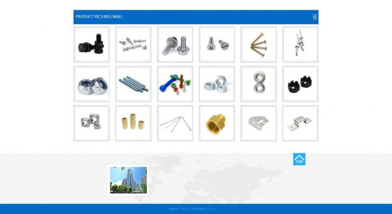 Custom Stainless Steel Brass Aluminum Hex Head/Heavy Hex Bolt and Nut Fastener Customized Special Stud/Flange/Anchor/Carriage/Shoulder/T Head Bolt/U/ Wheel Bolt