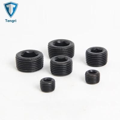Wholesale DIN906 Carbon Steel Black Internal Drive Pipe Plugs Screw