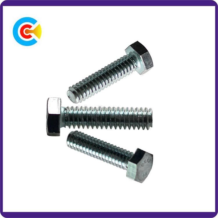 DIN/ANSI/BS/JIS Carbon-Steel/Stainless-Steel Galvanized Hexagon Bolts for Building and Bridge