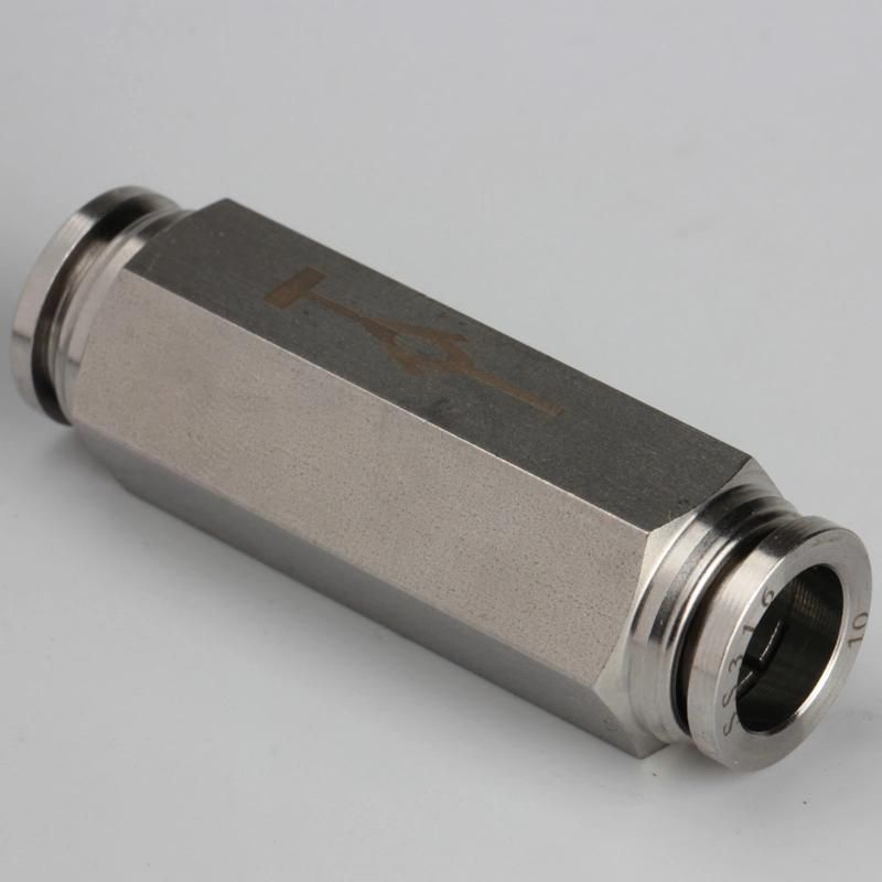 Stainless Steel SS316L Pneumatic Push to Connect Check Valve Fittings