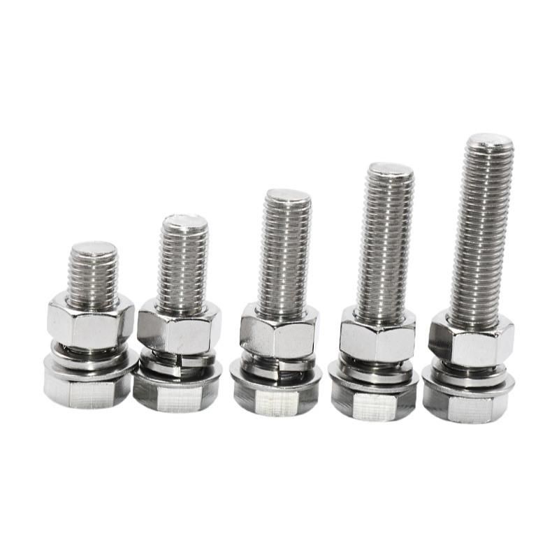 China Factory Screw and Flat Washers and Spring Washer Pan Head Machine Cross Screw Sems Combined Screws