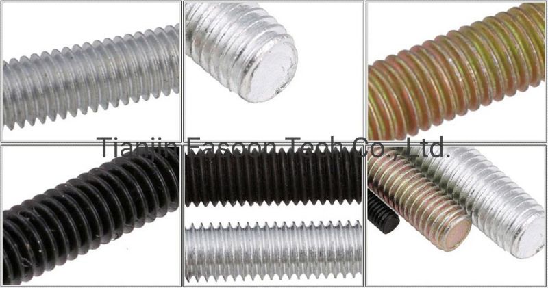 Bolt and Nut Black Threaded Rod 10.9 Galvanized Full Thread Threaded Rod 10mm