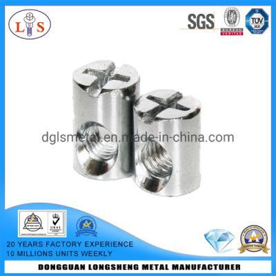 Furniture Nut Insert Nut and Cross Hole Nut with Free Sample