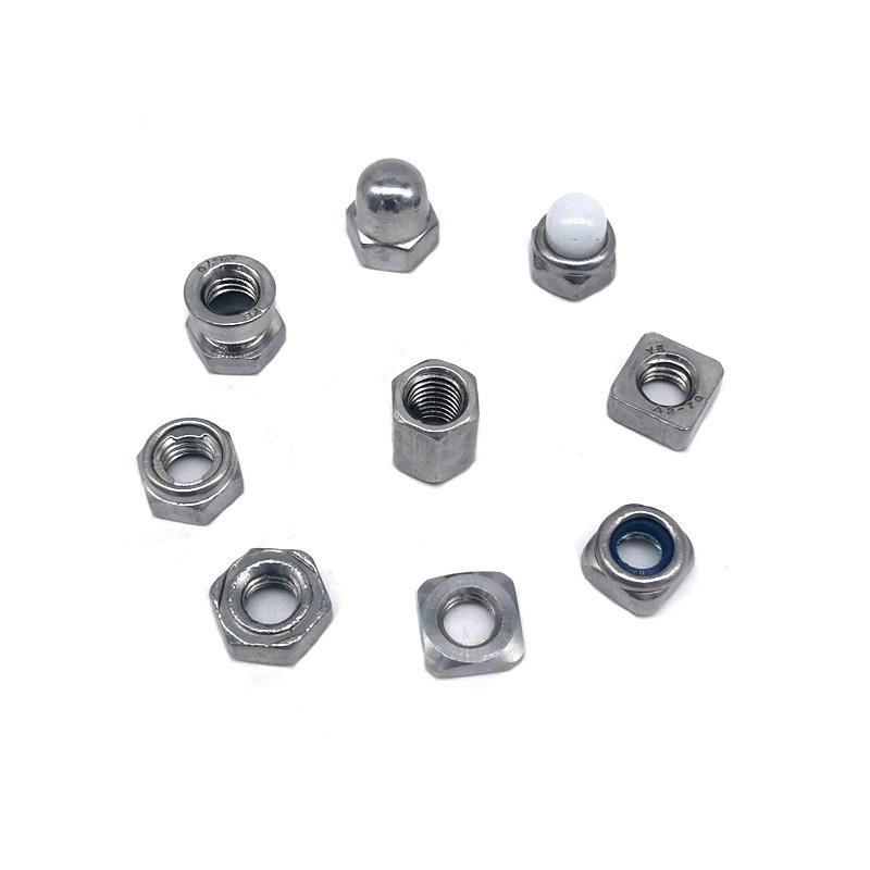 Stainless Steel Hex Nut, Square Nut, Wing Nut, Nylon Locknut