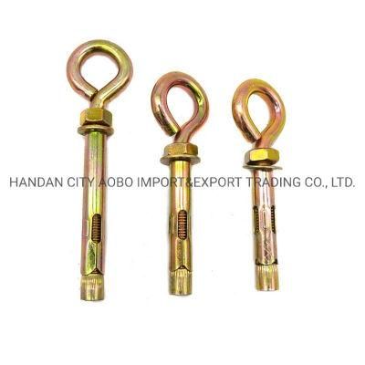 M6 - M20 Steel Galvanized Masonry Closed Hook Eye Bolt Sleeve Expansion Anchors