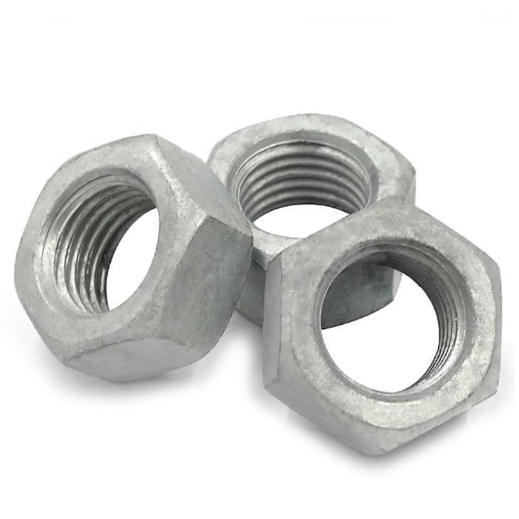 ASTM A194-2h 1/2" 5/8" 3/4" Inch Black/HDG Hex Nuts DIN 934