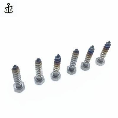 American Standard OEM Acceptable ANSI/ASME B 18.2.3.8m Zinc Plated Self Tapping Wood Screw Metric Hexagon Lag Screws Made in China