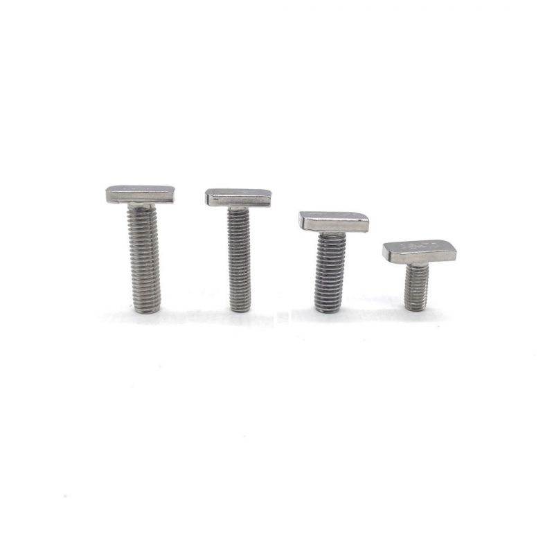 Auto Parts 304 316 Stainless Steel M6 M8 M10 T Head Bolts for Aluminum Profile