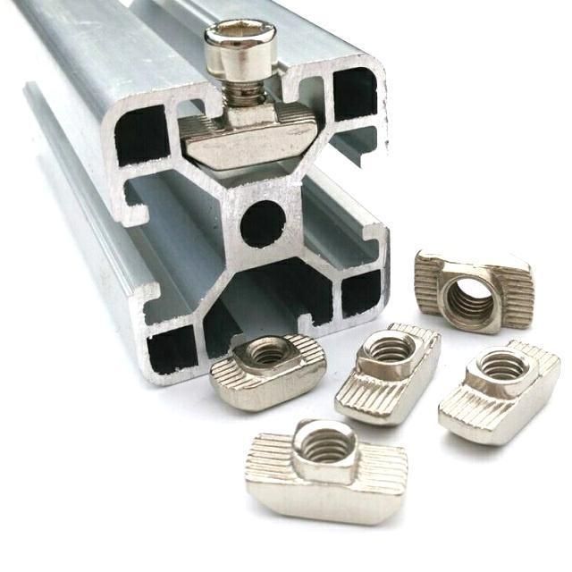 M4-M48 DIN508 Spring Slot Locking T-Slot Nut, Aluminum Profile Slot T Nut