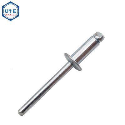 3.2X15 High Quality Hot Sales Steel/Steel Open End Blind Rivets DIN7337 Zinc Plated