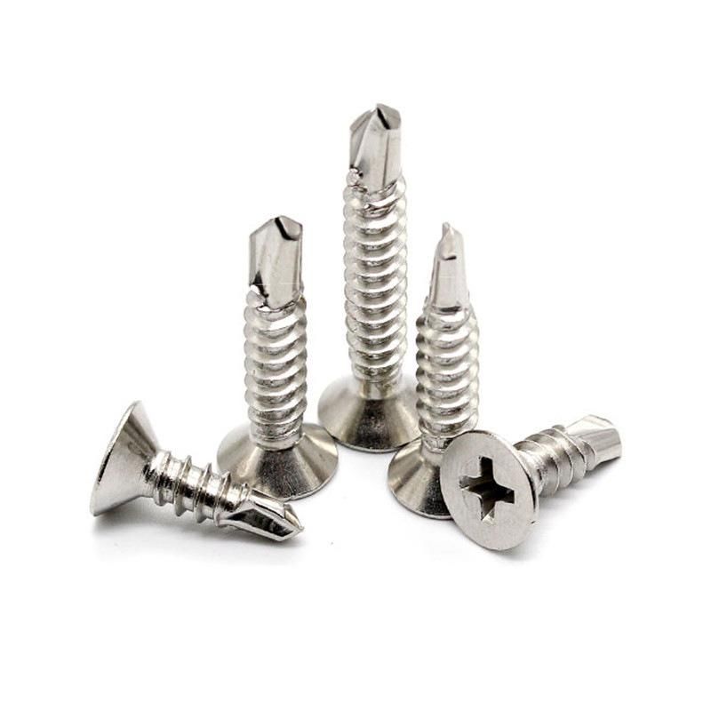 DIN 7504 Tapping Screws Steel Screw Cross Recessed Countersunk Head Self-Drilling Screw