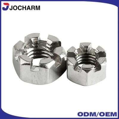GB6181 Stainless Steel Hexagon Thin Slotted Nut