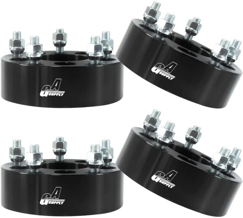5X4.5 to 5X5 Wheel Spacers with 2" 71.5mm Hub Bore 1/2-20 Studs