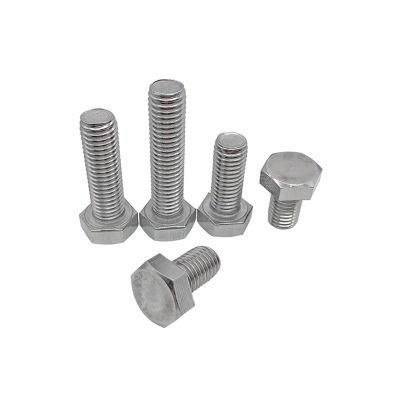 M3 M4 M5 M6 Stainless Steel 304 Hexagon Head Full Thread Screw Bolt DIN933