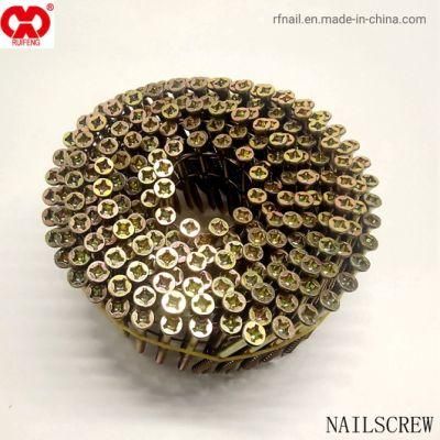 Wholesale Supplier Stock Lot Nail and Staple Products Direct Manufacturer in Anhui Galvanized Nailscrew Coil Nail.