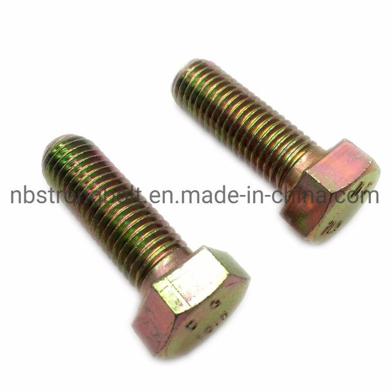 DIN933 Screw Gr. 10.9 Hex Bolt with Yzp Baked