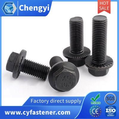 Made in China Metric Standard 4.8 8.8 10.9 Hex Flange Head Zp Granary Bolts