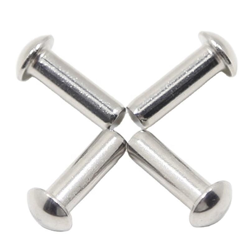 GB867 Half Round Head Rivet M6 M8 M10 M12 M14 M16 Stainless Steel 304 Percussive Mushroom Head Sign Solid Rivet