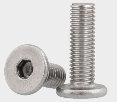 Stainless Steel Ss Flush Head Bolts M2.5 M3 M4 M5 M6 M8 Flat Head Countersunk Hex Socket Allen Head Bolt