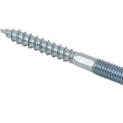 China Wholesale Furniture Hardware Fastener Plain Double Head Carbon Steel Machine Thread and Wood Thread Screw/ Coarse Thread Hanger Bolt