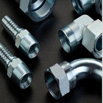 45 Degree Bend Elbow Bsp Female Flat Seat Terminal Hose End Insert Fitting 22241 Pipe Hydraulic Hose Fitting