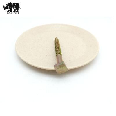 Europe Yellow Zinc Plated Nylon Anchor Fixing Screw Square Head Nail Screw