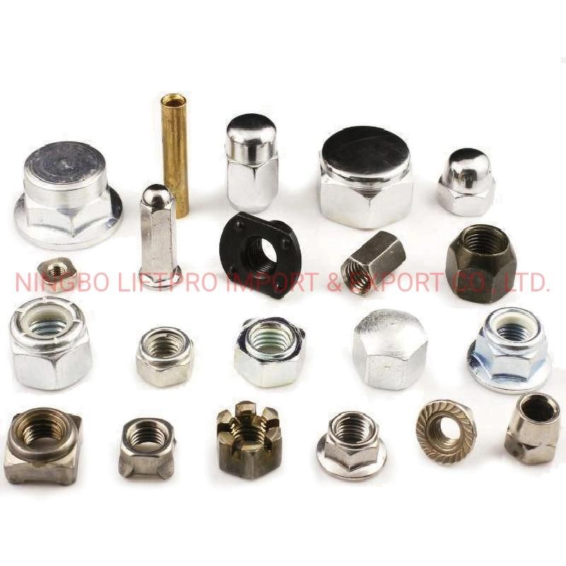 Stainless Steel Industrial Metal Parts Drawings Custom Machined Fasteners Hexagonal Bolts and Nuts